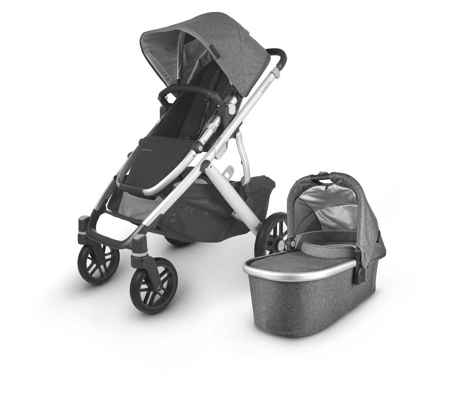 фото Коляска 2 в 1 uppababy vista v2 jordan графитовый меланж