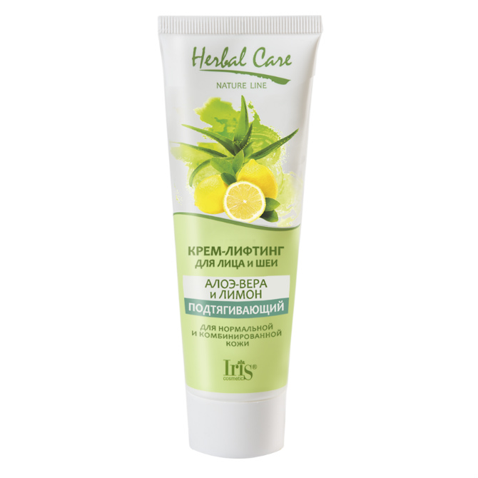 

Крем-лифтинг для лица и шеи Iris Herbal Care Алоэ-Вера и Лимон туба 80 мл