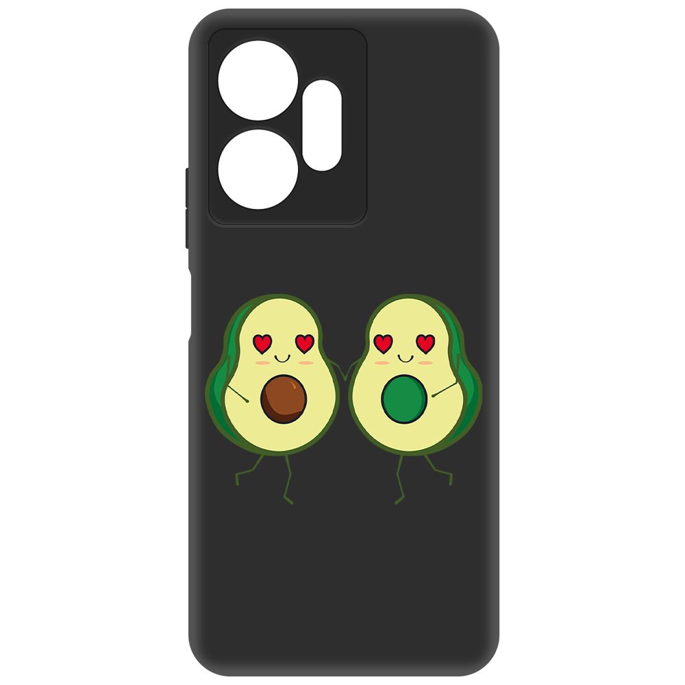 

Чехол-накладка Krutoff Soft Case Авокадо Пара для Infinix Zero 20 черный