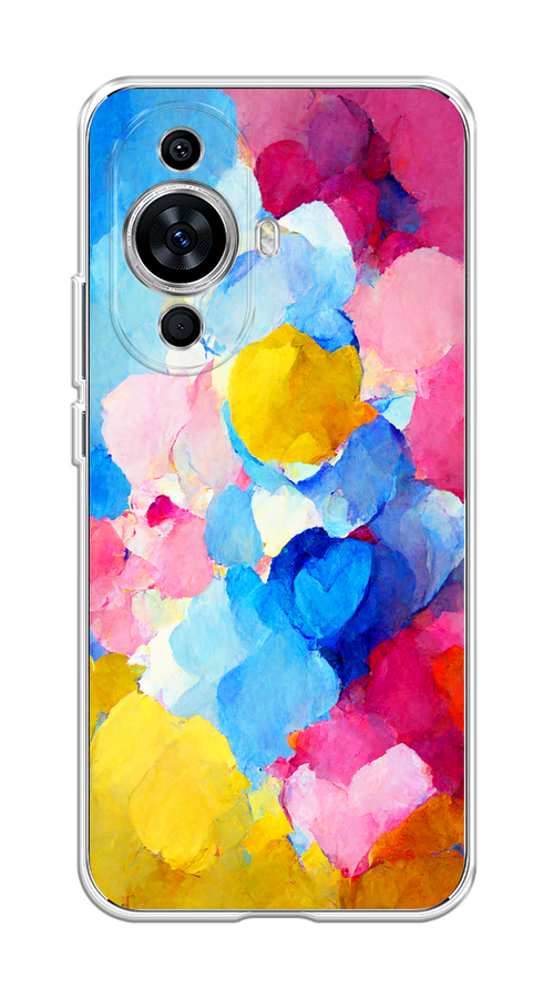 

Чехол на Huawei Nova 11 "Яркие пятна", Синий;голубой;желтый;розовый, 6121250-1