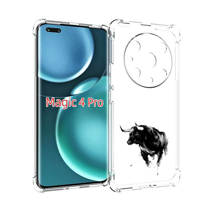 

Чехол MyPads бык для Honor Magic4 Pro, Прозрачный, Tocco