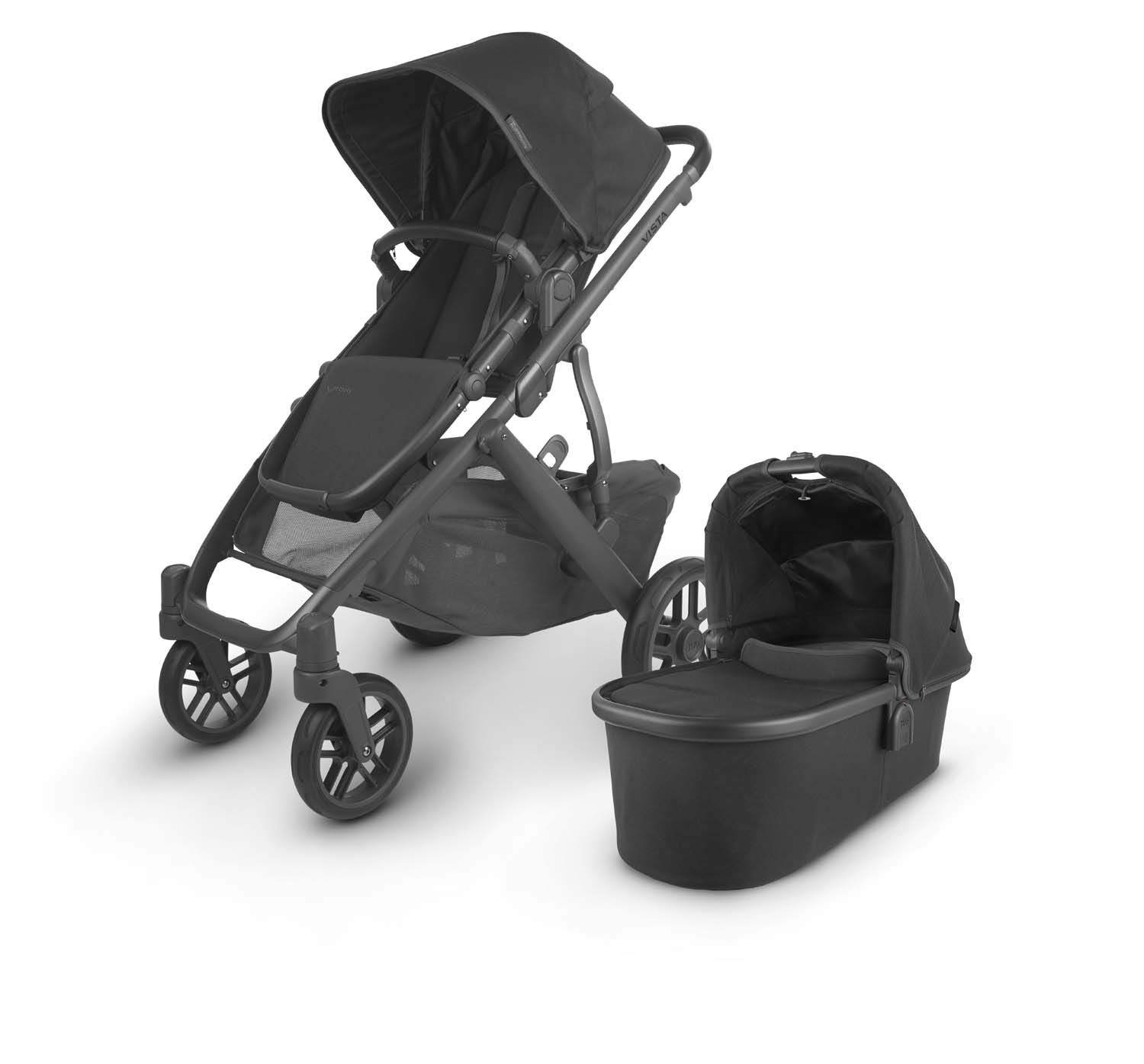 фото Коляска 2 в 1 uppababy vista v2 jake черный