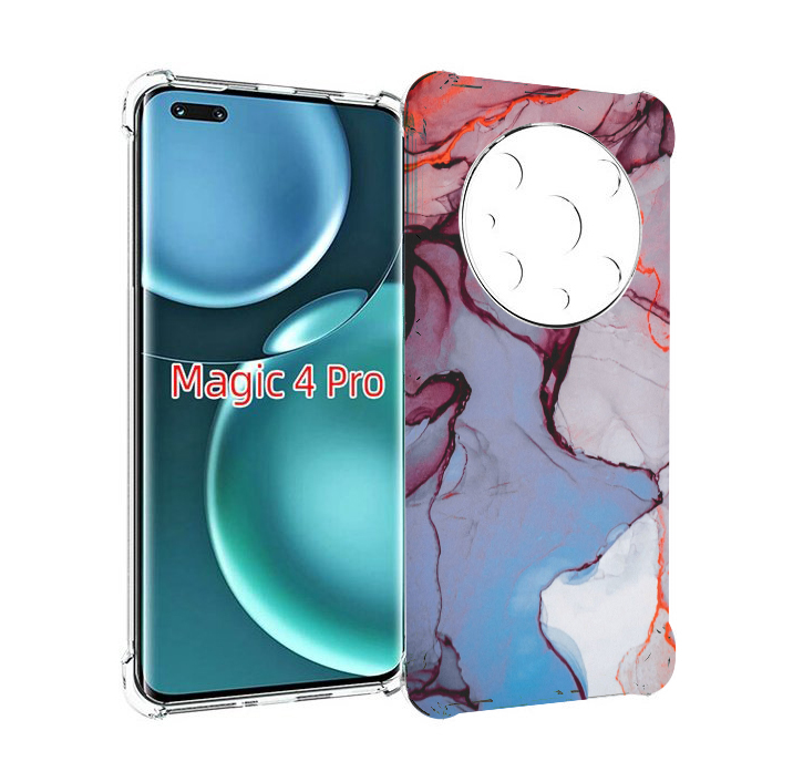 

Чехол MyPads мраморный рисунок для Honor Magic4 Pro, Прозрачный, Tocco