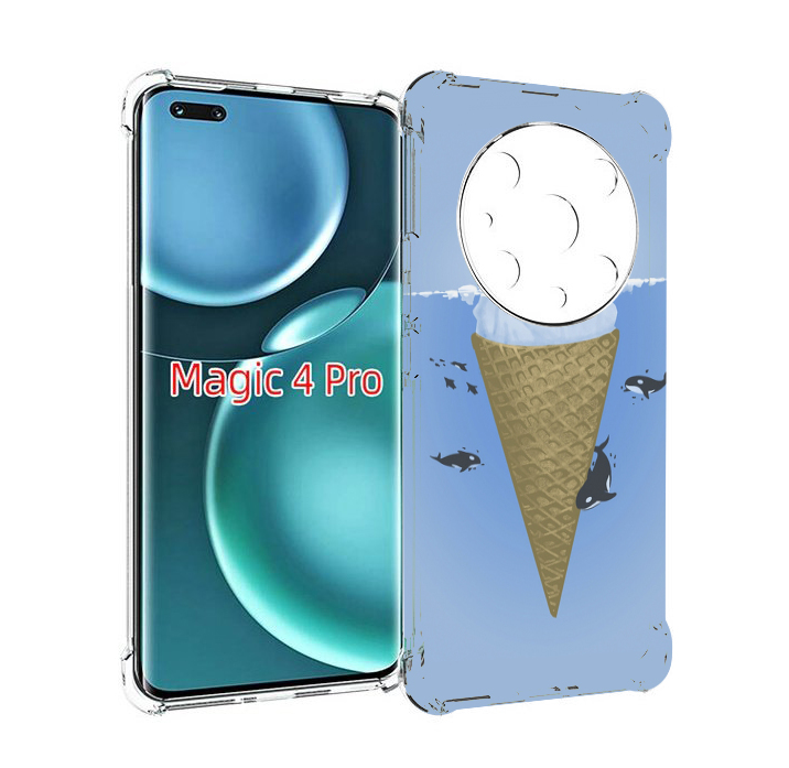 

Чехол MyPads мороженное-у-косаток для Honor Magic4 Pro, Прозрачный, Tocco