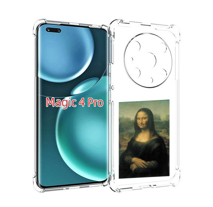 

Чехол MyPads монализа-с-чупачупсом для Honor Magic4 Pro, Прозрачный, Tocco