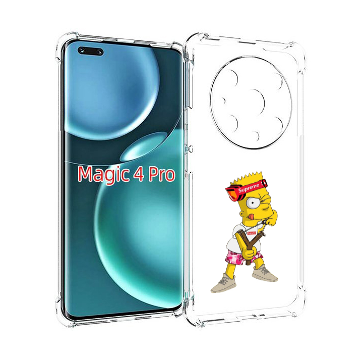 

Чехол MyPads модный-барт-симпсон для Honor Magic4 Pro, Прозрачный, Tocco
