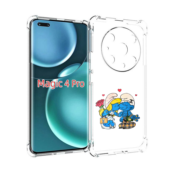 

Чехол MyPads модные-смурфики для Honor Magic4 Pro, Прозрачный, Tocco
