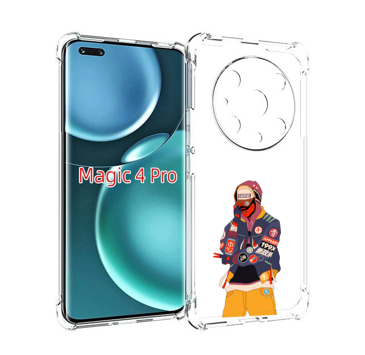 

Чехол MyPads модник для Honor Magic4 Pro, Прозрачный, Tocco