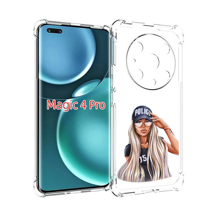 

Чехол MyPads модная-девушка-арт женский для Honor Magic4 Pro, Прозрачный, Tocco