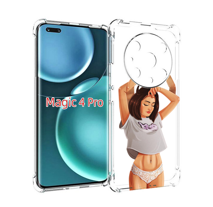 

Чехол MyPads много-рук женский для Honor Magic4 Pro, Прозрачный, Tocco
