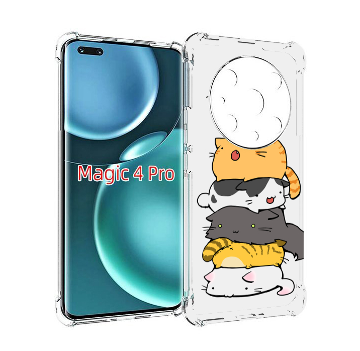 

Чехол MyPads много-маленьких-котиков для Honor Magic4 Pro, Прозрачный, Tocco