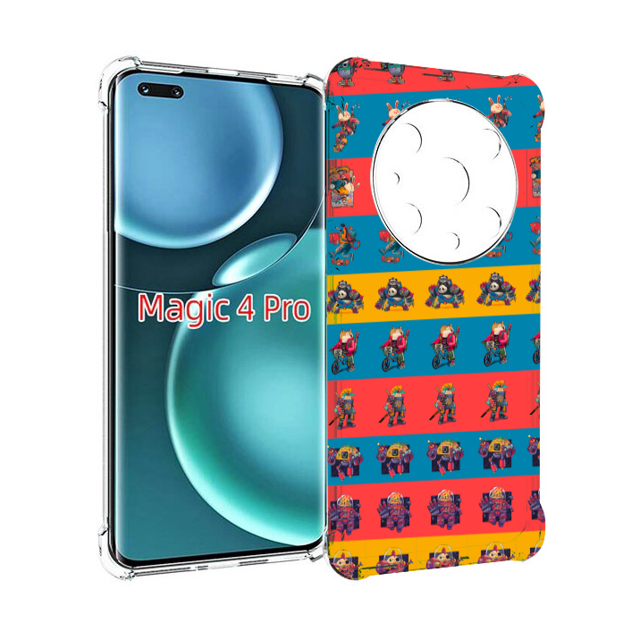

Чехол MyPads много стикеров для Honor Magic4 Pro, Прозрачный, Tocco