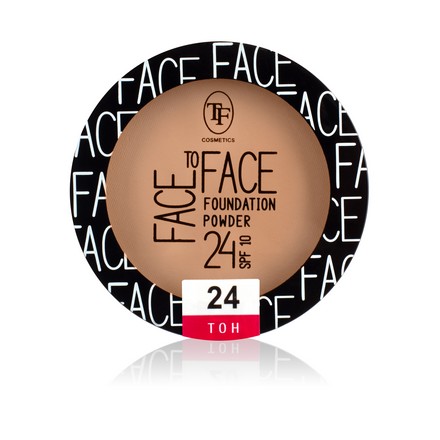 Пудра для лица TF Cosmetics Face To Face Foundation Powder, т.24, 13 г пудра для лица mac cosmetics studio fix powder plus foundation nc25