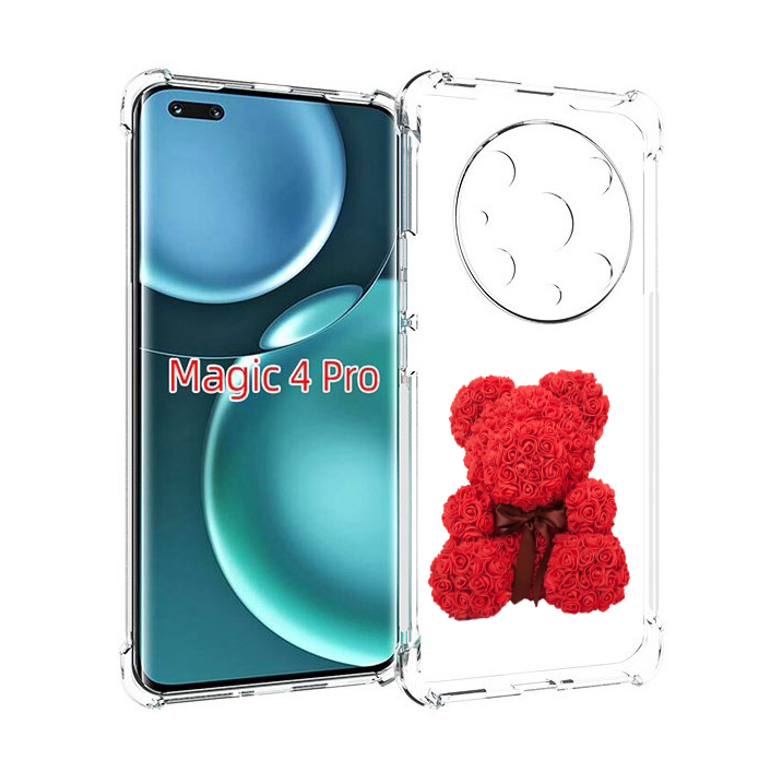 

Чехол MyPads мишка-из-розочек для Honor Magic4 Pro, Прозрачный, Tocco