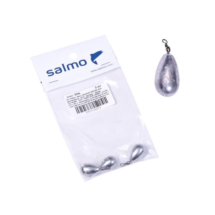 фото Груза salmo с вертл. droplet swivel 014г 3шт