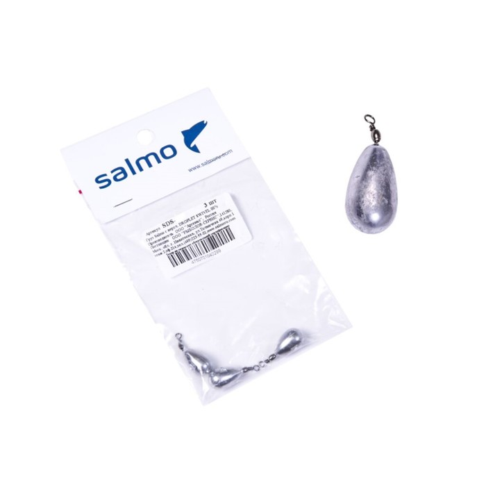 

Груза Salmo с вертл. DROPLET SWIVEL 011г 3шт