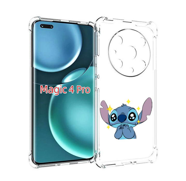 

Чехол MyPads милый-стич детский для Honor Magic4 Pro, Прозрачный, Tocco