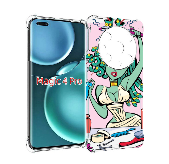

Чехол MyPads медуза расчесывается женский для Honor Magic4 Pro, Прозрачный, Tocco