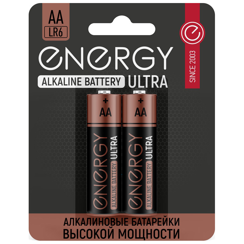 

Батарейка алкалиновая Energy Ultra LR6 2B (АА) (104403), 104403