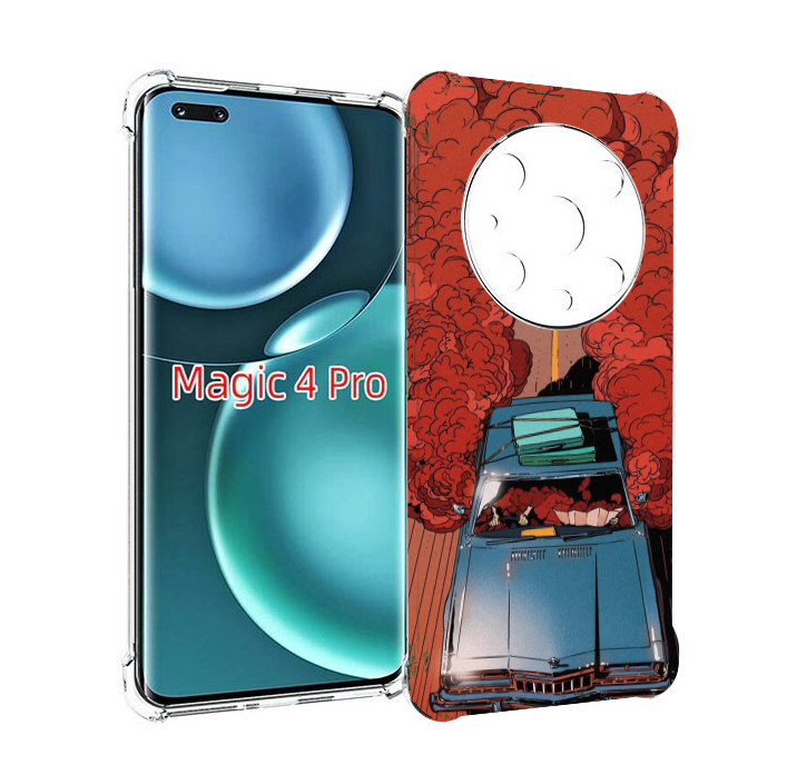 

Чехол MyPads машина мчится с дымком для Honor Magic4 Pro, Прозрачный, Tocco