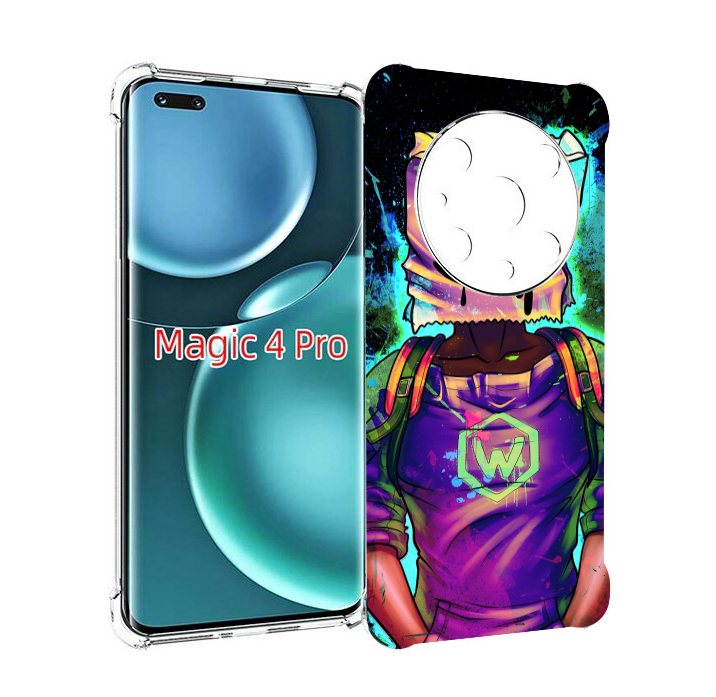 Чехол MyPads маршмеллоу-глитч для Honor Magic4 Pro