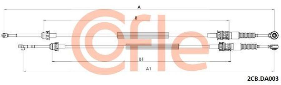 

COFLE Трос КПП RENAULT 5-КПП Duster 08-/Logan 05-/Sandero 08-