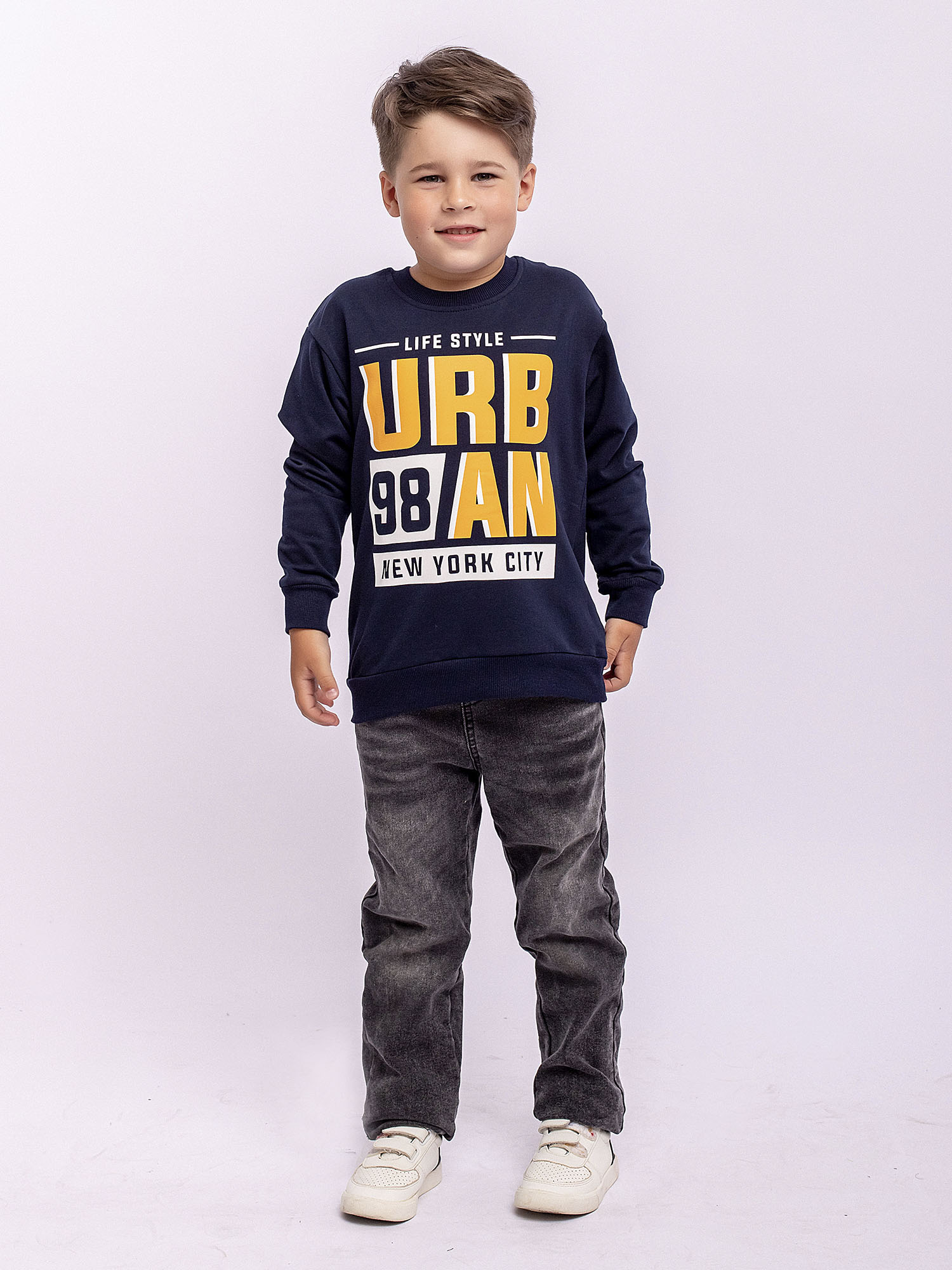 

Свитшот детский Batik 011_ОС22 цв.синий р.110, 011_ОС22