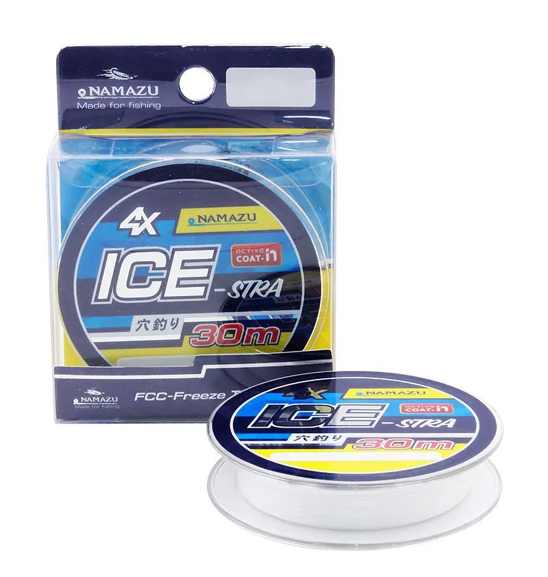 

Шнур плетёный Namazu Ice-Stra 4Х белый L 30 м D 0,06 мм (NIS30-0,06), NIS30-0,06