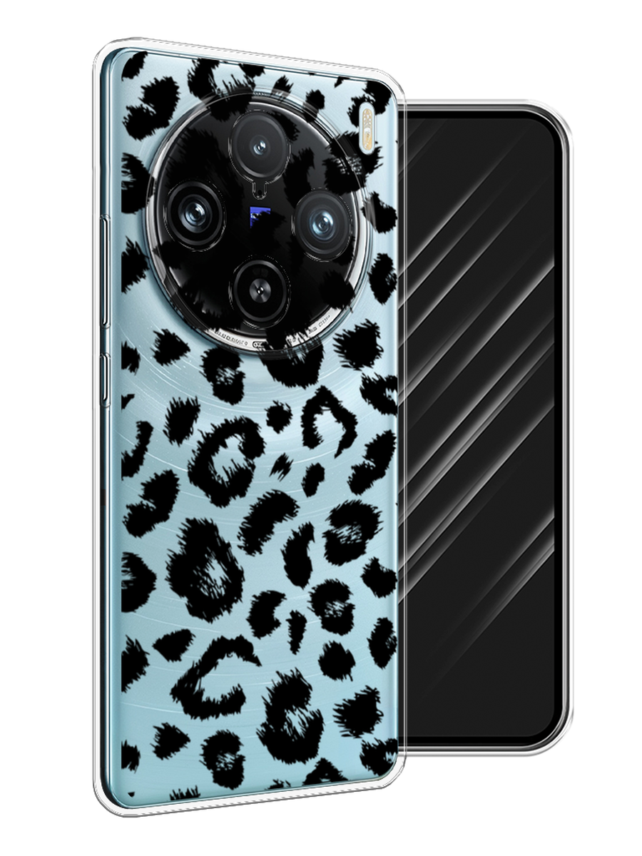 

Чехол Awog на Vivo X100 Pro "Окрас леопарда фон", Черный, 2611850-1
