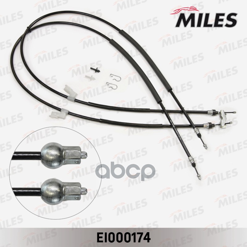 фото Трос стояночного тормоза (1860мм) ford c-max/focus 05- ei000174 miles арт. ei000174