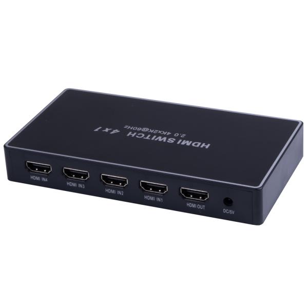 

Разветвитель-сплиттер GSMIN AN-16 HDMI - 4xHDMI (4K, 60 Гц) (Черный)