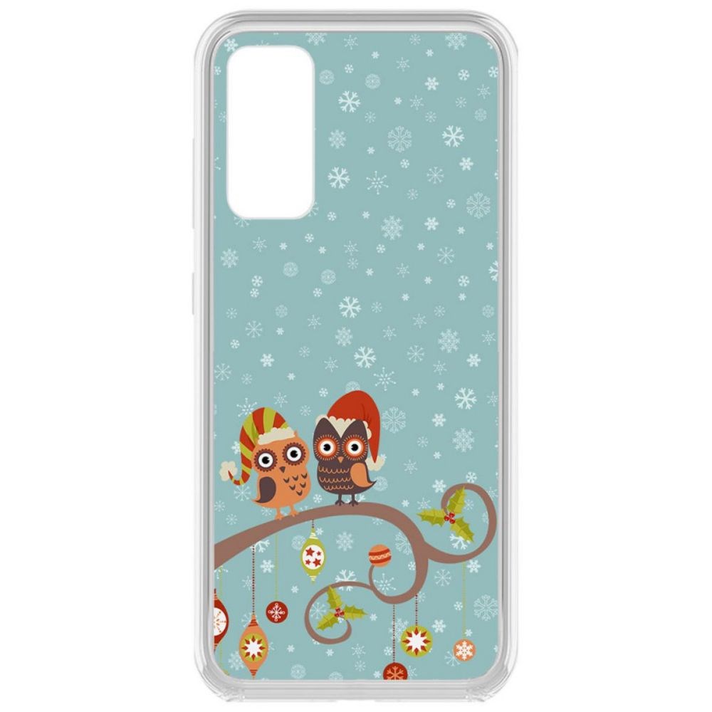 

Чехол-накладка Krutoff Clear Case Совушки для Samsung Galaxy S20 FE