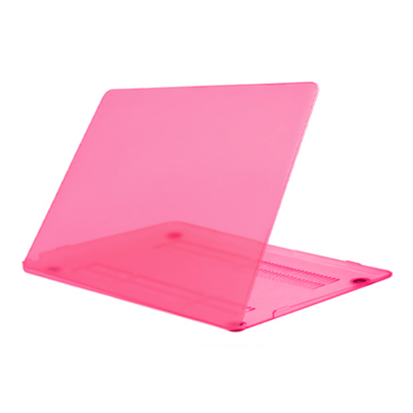 Накладка для ноутбука унисекс A1466 13 темно-розовая прозрачная NoBrand. Цвет: розовый