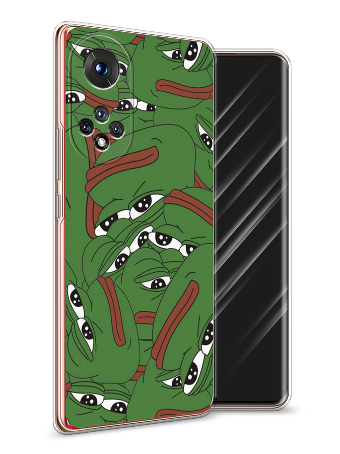 

Чехол Awog на Honor 50 "Печальный frog", Зеленый;белый, 6105450-9