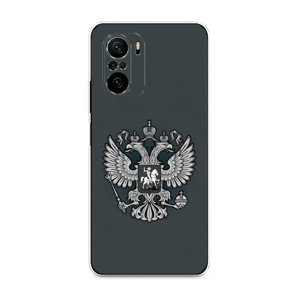 фото Силиконовый чехол "герб россии серый" на xiaomi mi 11i awog