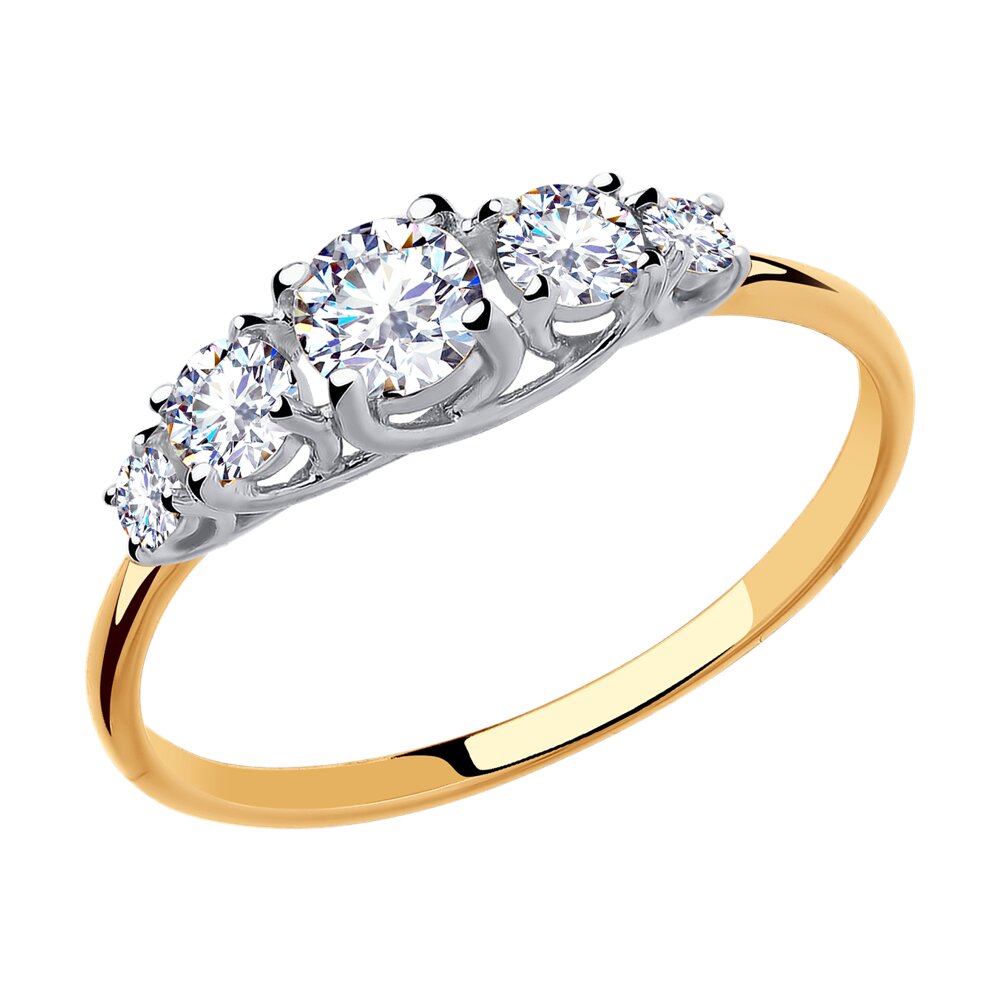 

Кольцо из золота р. 19 Diamant 31-110-00253-1, фианит, 31-110-00253-1