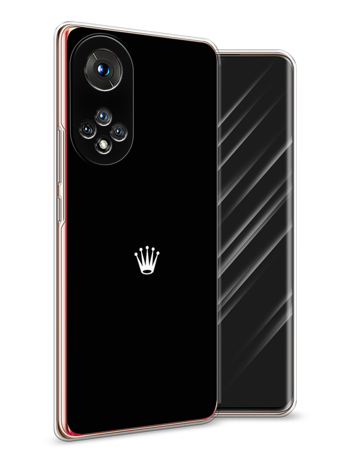 

Чехол Awog на Honor 50 "Белая корона на черном фоне", Черный, 6105450-7
