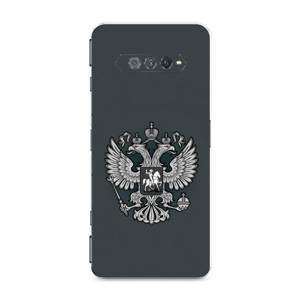 фото Силиконовый чехол "герб россии серый" на xiaomi black shark 4s pro awog