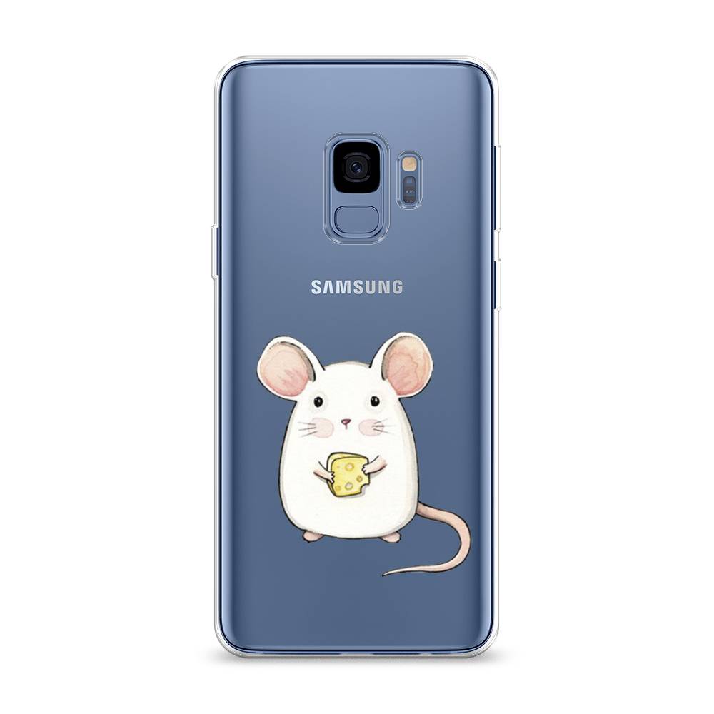 

Чехол Awog на Samsung Galaxy S9 "Мышка", Белый;розовый;прозрачный, 25750-1