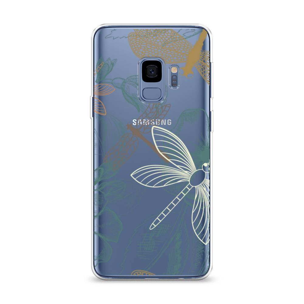 

Чехол Awog на Samsung Galaxy S9 "Тени стрекоз", Коричневый;зеленый;белый, 25750-8