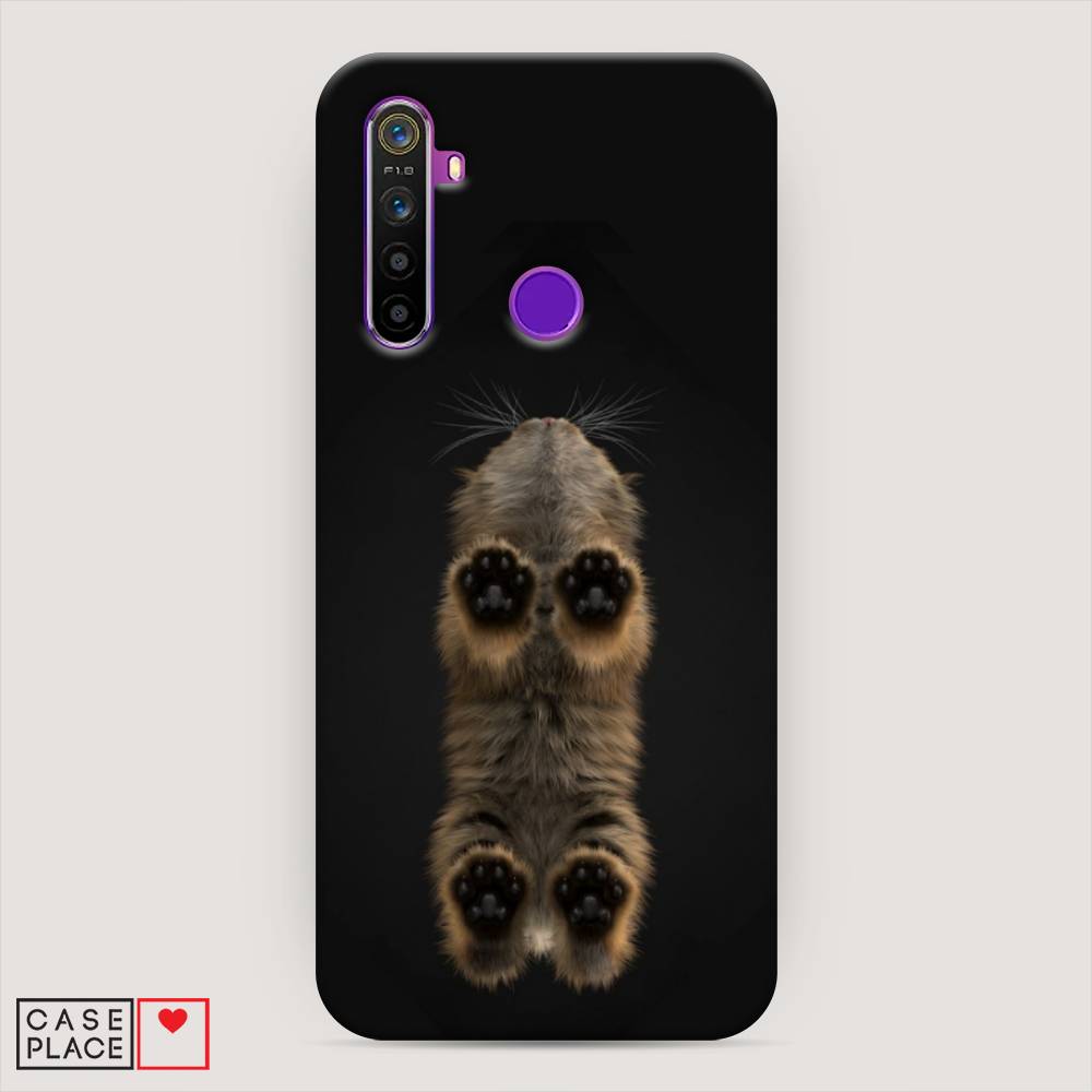 

Пластиковый чехол "Кошачьи лапки" на Realme 5, 251520-1
