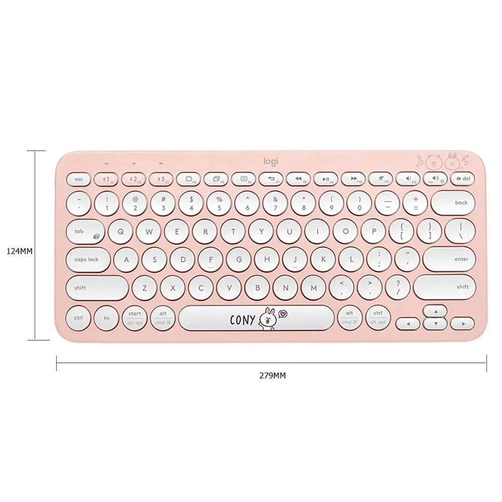Беспроводная клавиатура Logitech K380 розовый (ART000821)