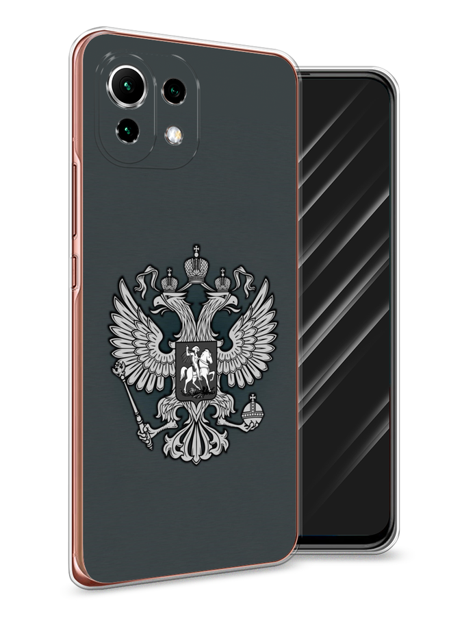 

Чехол Awog на Xiaomi Mi 11 Lite/5G NE "Герб России серый", Разноцветный, 311750-5