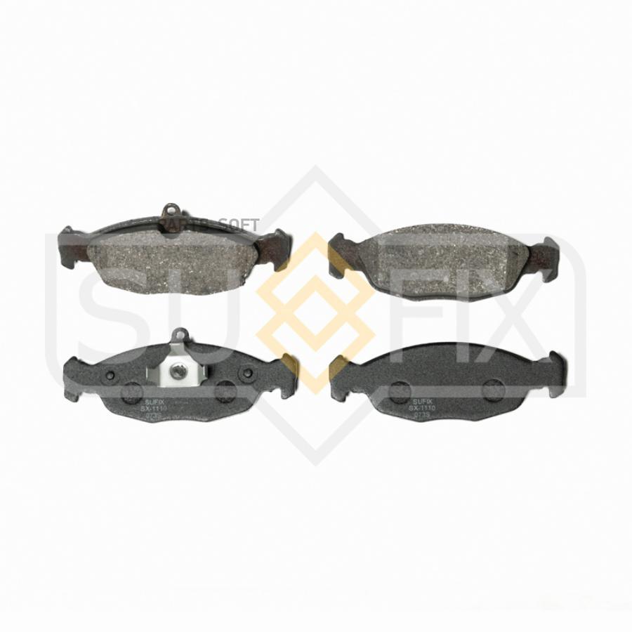 

Тормозные колодки Sufix передние правые/левые дисковые SX1110