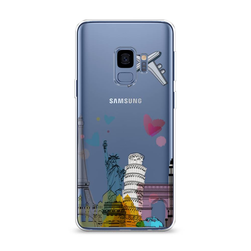 

Чехол Awog на Samsung Galaxy S9 "Самолет путешествий", Желтый, 25750-10