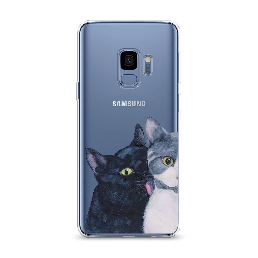 

Чехол Awog на Samsung Galaxy S9 "Кошачья любовь", Синий, 25750-1