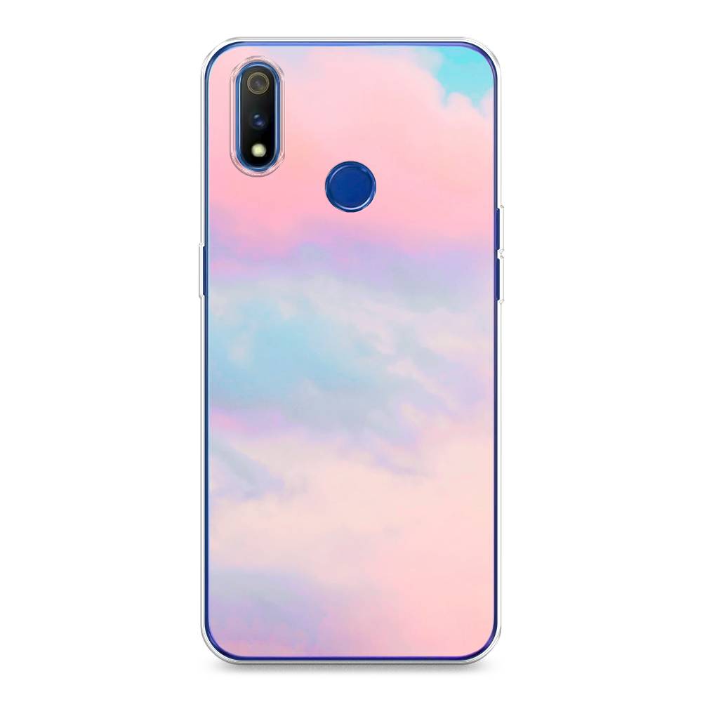 

Чехол Awog на Realme 3 Pro "Розовые облака", Разноцветный, 251250-3