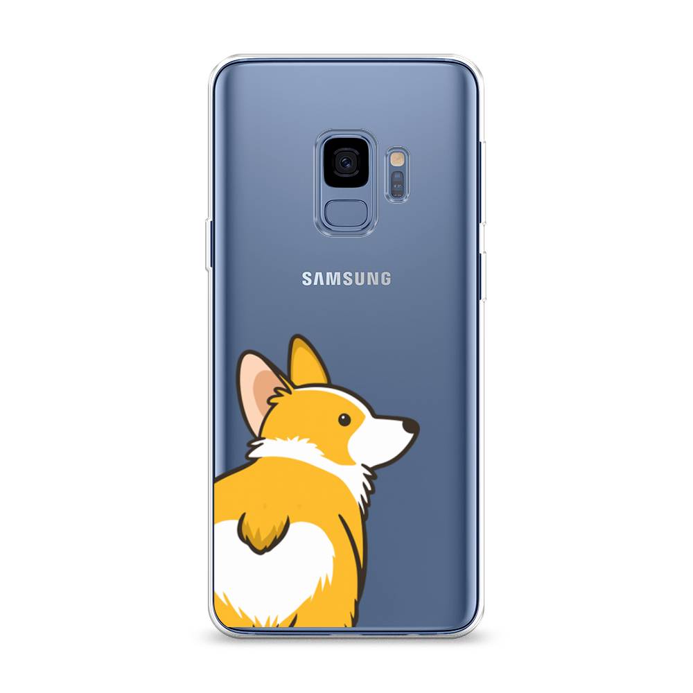 

Чехол Awog на Samsung Galaxy S9 "Корги следуй за мной", Желтый;бежевый;белый, 25750-2