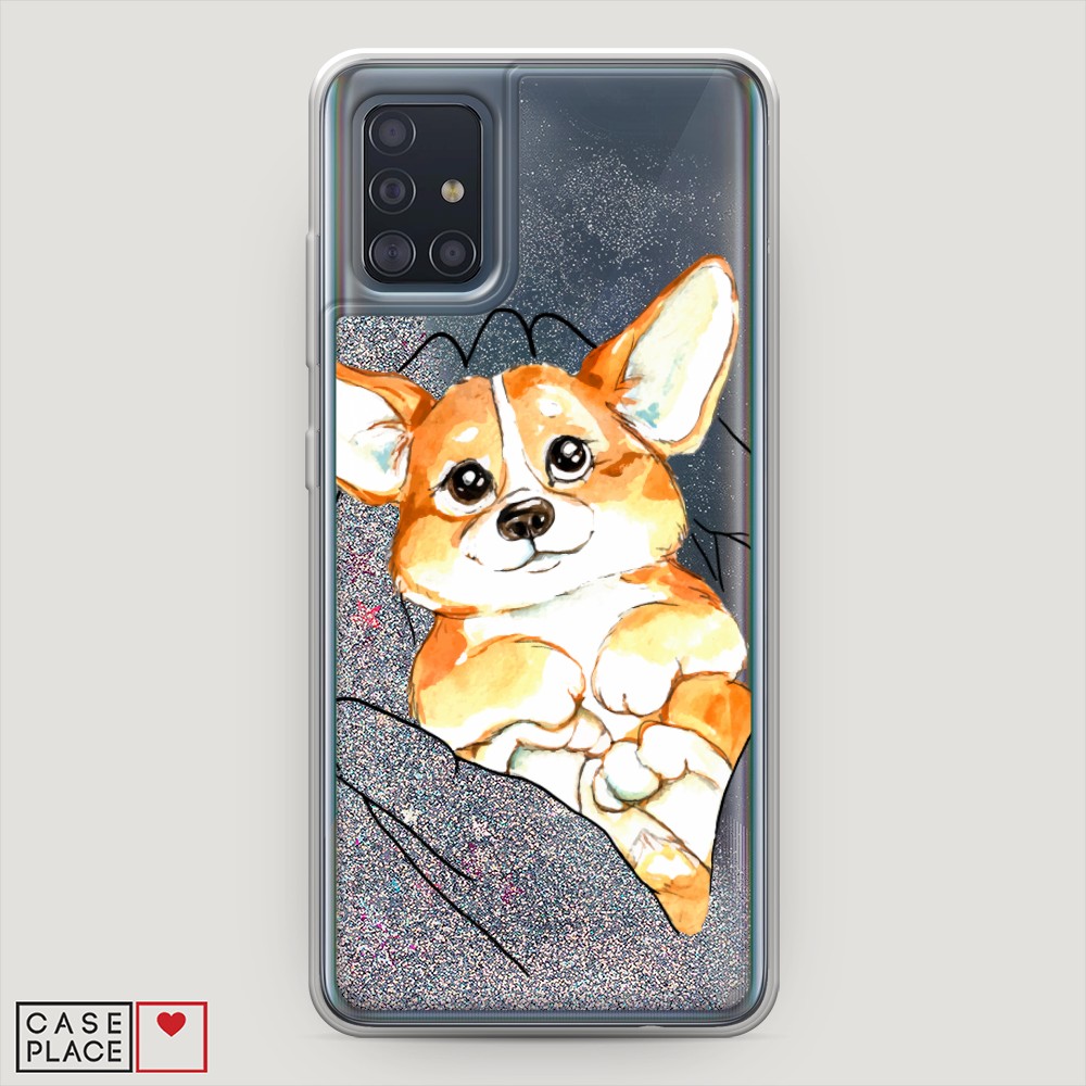 

Чехол Awog на Samsung Galaxy A51 "Корги в ладошках", Разноцветный, 28991-1