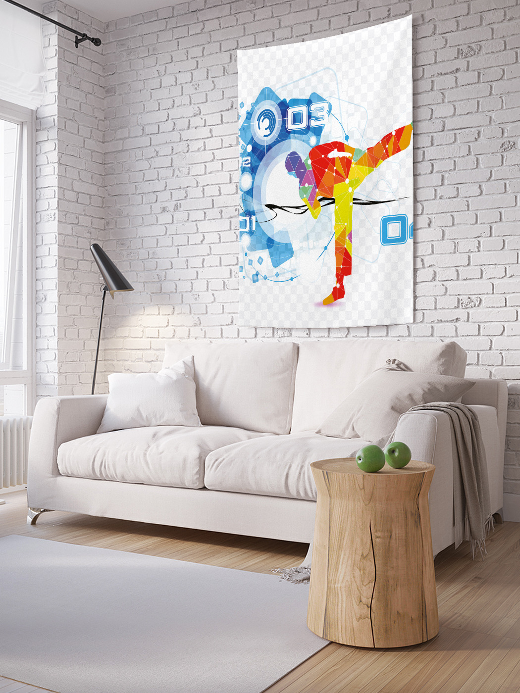 

Вертикальное фотопанно на стену JoyArty Каратист 150x200 см, Каратист